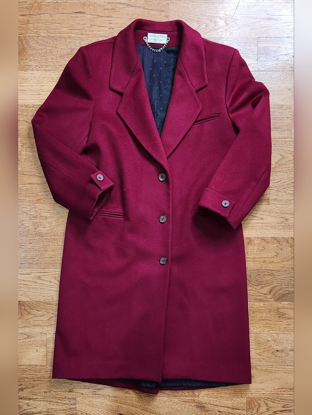 Ashley Scott Collectibles Burgundy Trench, Sz L